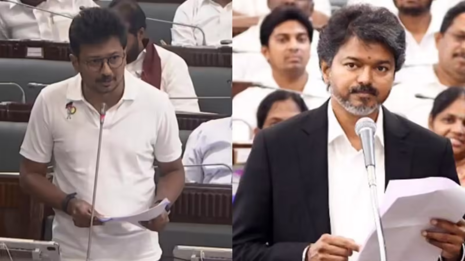 “நாங்க சபை முடிஞ்சு வீட்டுக்கு போய் டிவி ஆன் பண்ணிப் பார்த்தா அங்க ஒரு  மந்திரி தனியா பதில் சொல்லிட்டு இருக்காரு.!” அதுமட்டுமா?  முதலமைச்சர் விஜய்க்கு திமுக வச்ச புரோட்டோகால் செக்..!!