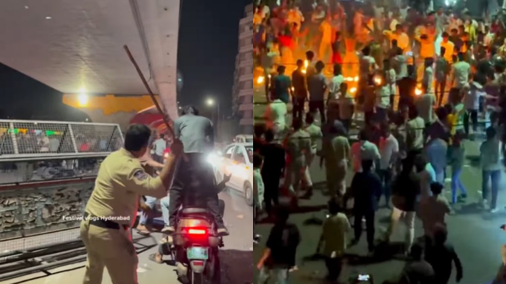 RCB வெற்றி… விடிய விடிய கொண்டாட்டம்..! அதுக்குன்னு நடுரோட்டுலயா ஆட்டம் போடணும்… சந்தோஷத்தில் எல்லை மீறிய ரசிகர்கள்… போலீஸ் தடியடி.. வீடியோ வைரல்..!!