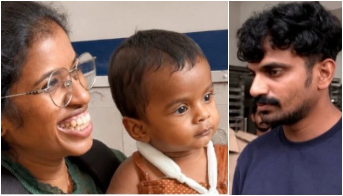 18 மாத குழந்தைக்கு சிகரெட்டால் சூடு வைத்து தினசரி டார்ச்சர்..! “உடம்பெல்லாம் கட்டுப்போட்ட குழந்தையை கையில் வைத்துக்கொண்டு சிரித்த கொடூர தாய்”… காம வெறியால் பலியான பிஞ்சு…!!!