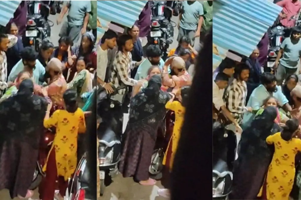 வண்டியை எடுன்னு சொன்னது ஒரு குத்தமாடா..? “நடு ரோட்டில் ரகளையில் ஈடுபட்ட பிரபல ரவுடி”.. ரவுண்ட் கட்டி வெளுத்து வாங்கிய பெண்கள்.. ஆனாலும் அடங்கல… பரபரப்பு வீடியோ.!