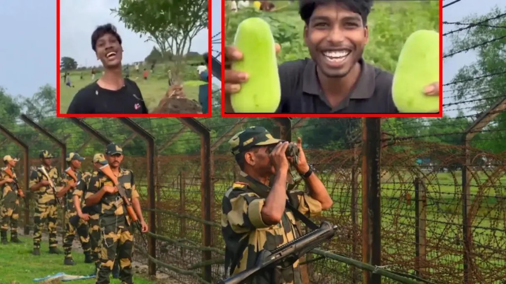 டேய் நீங்க திருந்தவே மாட்டீங்களா..? “இந்திய எல்லைக்குள் புகுந்து சுரைக்காயை திருடிய வங்க தேசத்தினர்”.. விவசாய நிலத்தை நாசம் செய்து… வைரலாகும் அதிர்ச்சி வீடியோ…!!!