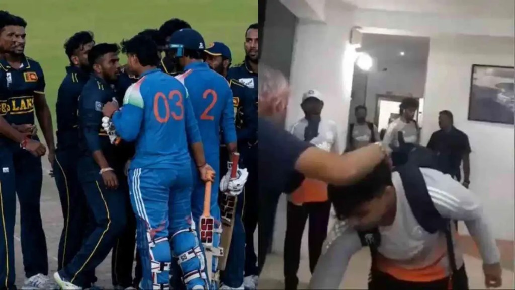 மேட்சின் போது மல்லு கட்டிய வைபவ்..! இலங்கை வீரர்களுடன் பயங்கர சண்டை… அப்புறம் நடந்தத தான் நம்ப முடியல.. சட்டுனு போய் காலில் விழுந்துட்டாரு… வீடியோ வைரல் …!!!