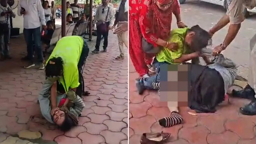 அடியே என் மேலே கேஸ் போட போறீயா..? “போலீஸ் ஸ்டேஷனிலேயே குடுமிப்பிடி சண்டை”… குத்துச்சண்டையில் ஈடுபட்ட இளம் பெண்கள்… பகீர் வீடியோ…!!