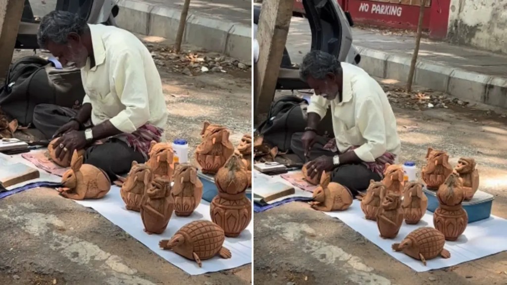 அது குப்பை இல்லை பொக்கிஷம்…! “நீங்க வேண்டாம்னு தூக்கி எறிந்த தேங்காய் ஓட்டில் இப்படி ஒரு மேஜிக்கா”.. சோசியல் மீடியாவை அதிரவிட்ட ஆர்டிஸ்ட்… வேற லெவல் வீடியோ.!