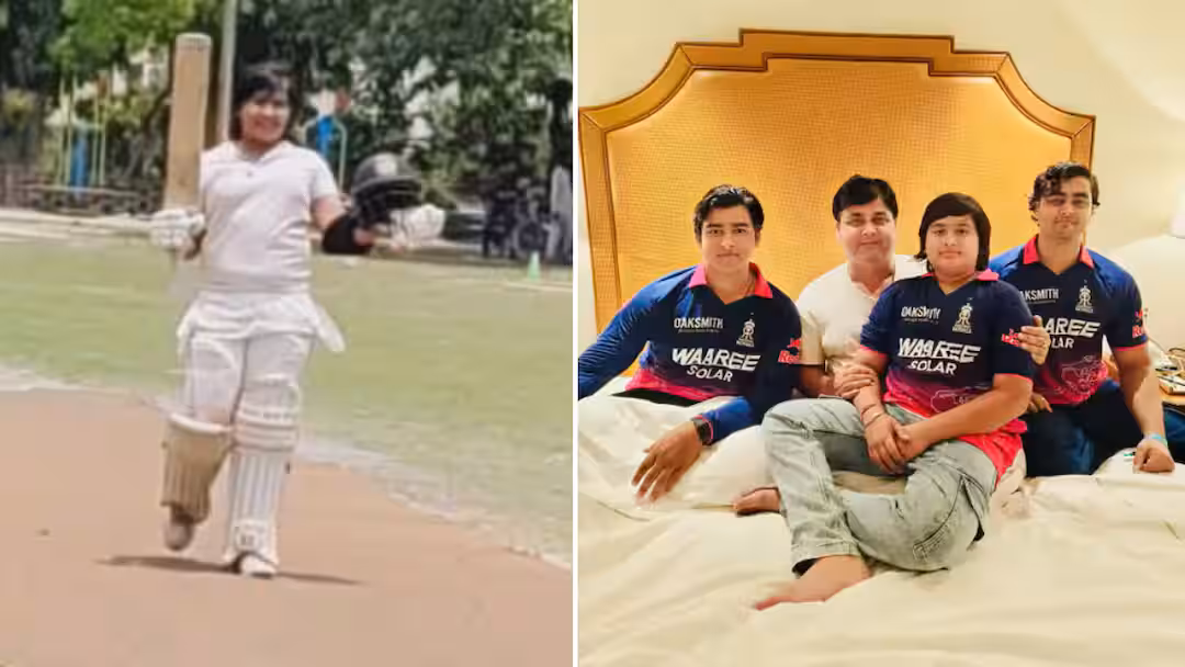 6, 6, 6, 6, 6, 6… என மைதானத்தை சிதறடித்த சூர்யவன்ஷி தம்பி! அண்ணன் இந்திய அணிக்கு தேர்வு.. தம்பியோ 168 ரன்கள் விளாசி அதிரடி வேட்டை..!!