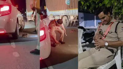 “வண்டியை எடுக்காதீங்க.. அப்படியே நில்லுங்க!”.. காருக்கு அடியில் இருந்த குட்டிப் பூனையைக் காப்பாற்றி அரவணைத்த காவலர்.. நெகிழ்ச்சி வீடியோ..!!