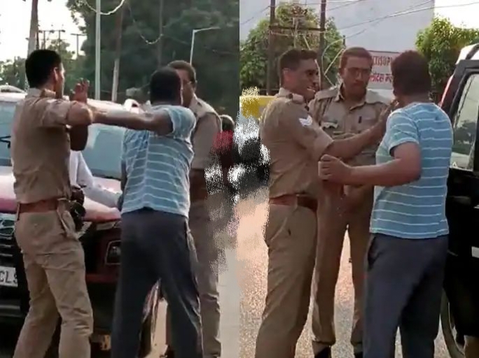 என்ன தப்பு செஞ்சாரு?.. யூடியூப், எக்ஸ் தளங்களை உலுக்கும் போலீஸ்காரரின் தாக்குதல் காட்சி..!!