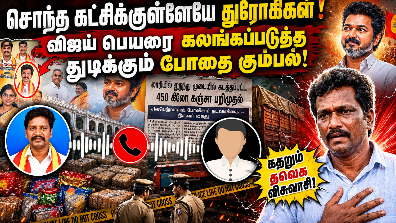 சொந்த கட்சிக்குள்ளேயே துரோகிகள்! விஜய் பெயரை கலங்கப்படுத்த துடிக்கும் போதை கும்பல்! கதறும் தவெக விசுவாசி!