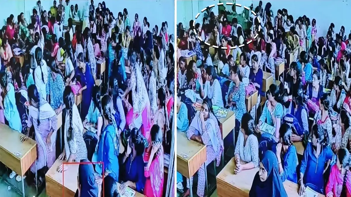 “அரசு கல்வி நிறுவனங்களில் இந்த அவல நிலையா?”.. மாணவிகள் காயமடைந்ததால் பெற்றோர் கொந்தளிப்பு.. பதறவைக்கும் சிசிடிவி காட்சி..!!!!