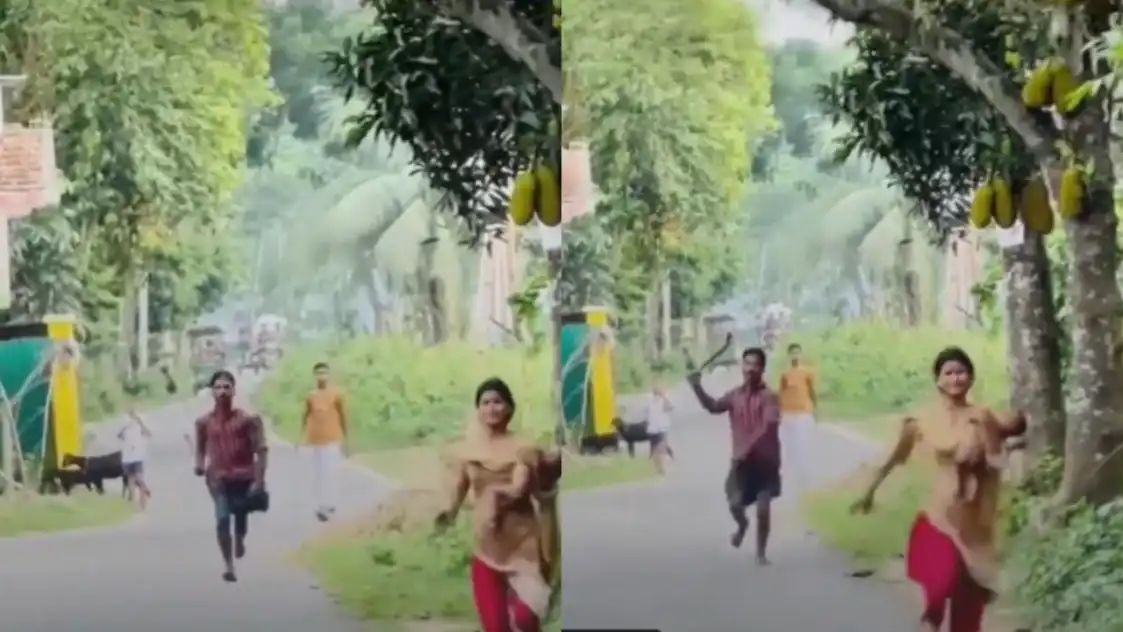 “சிகரெட் காசுக்கு இவ்வளவு பெரிய கொடூரமா?” கையில அரிவாளோட மனைவியைத் துரத்திய சைக்கோ கணவன்.. வைரலாகும் அலறல் வீடியோ..!!”