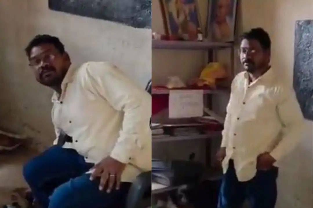 “தலைகுனிய வைத்த சம்பவம்!” கல்விக்கூடத்தைப் பாழாக்கிய ஆசிரியர்.. மது பாட்டிலுடன் வகுப்பறையில் அமர்ந்து அநாகரிகச் செயல்.. வைரலாகும் வீடியோ..!!”