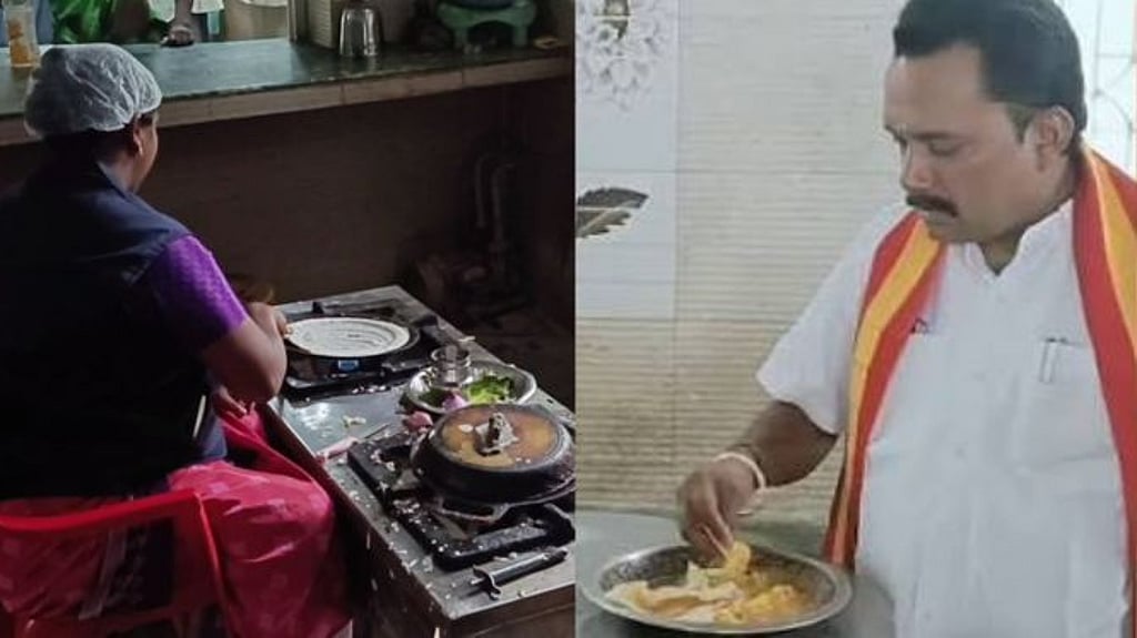 ​”அம்மா உணவகத்துல எப்பத்துல இருந்து தோசை போடுறாங்க?” எம்.எல்.ஏ வந்த இடத்தில் கிளம்பிய விவாதம்…. முற்றுப்புள்ளி வைத்த ஊழியர்கள்….!!