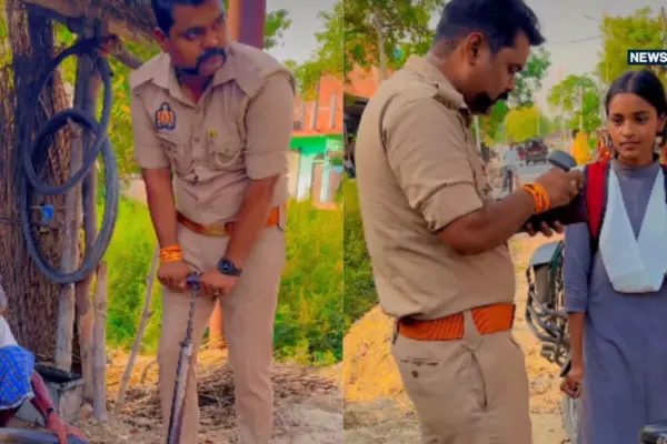 “அந்த மனசு! இவர் தாங்க உண்மையான போலீஸ்!”… சிறுமிக்கு காவலரின் நெஞ்சை நெகிழ வைத்த உதவி… வைரலாகும் நெகிழ்ச்சி வீடியோ..!!!