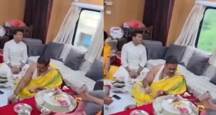 ஃபர்ஸ்ட் முதலிரவு..! இப்ப பூஜை… ஓடும் ரயிலில் அடுத்தடுத்து அரங்கேறும் வினோத சம்பவங்கள்… வெடித்து சர்ச்சை… வைரலாகும் அதிர்ச்சி வீடியோ…!!