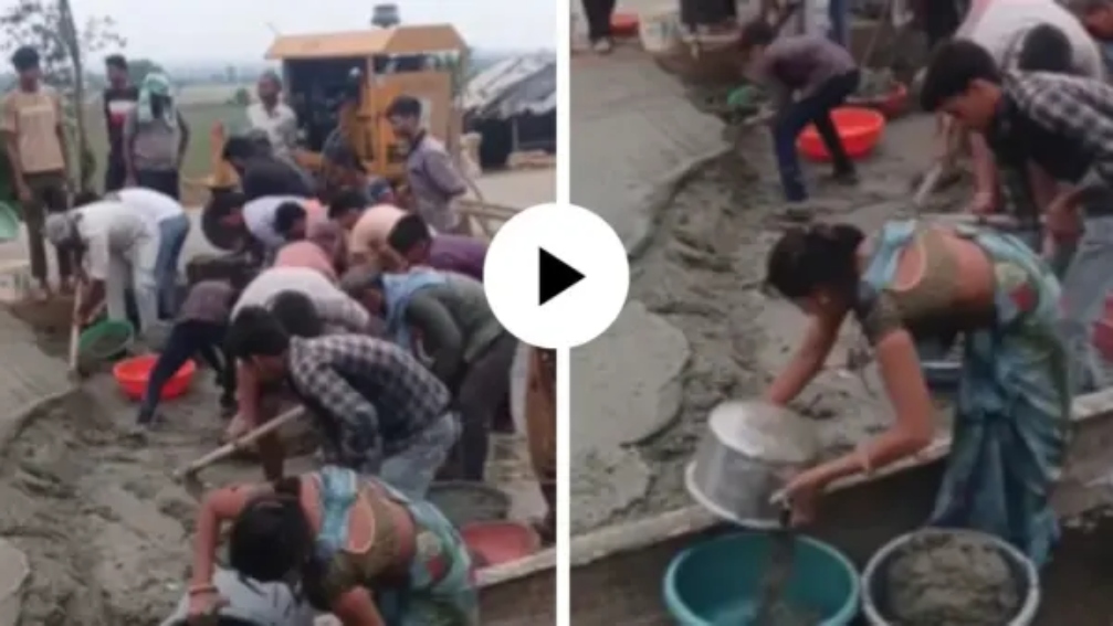 “இப்படியும் கூட திருடுவாங்களா?!”… டப்கள், மண்வெட்டிகளுடன் வந்து அரங்கேறிய ரோடு கொள்ளை.. அதிரவைத்த பகீர் வீடியோ..!!!!