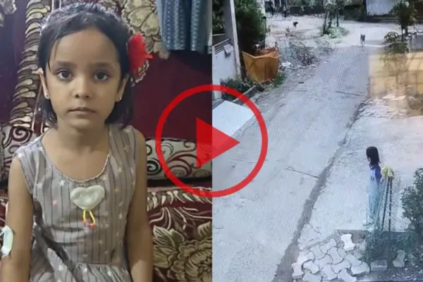 “குழந்தைங்க நிம்மதியா நடக்க முடியல!”… பள்ளிக்குக் காத்திருந்த சிறுமி மீது வெறிநாய் தாக்குதல்… வைரல் திக் திக் வீடியோ..!!!