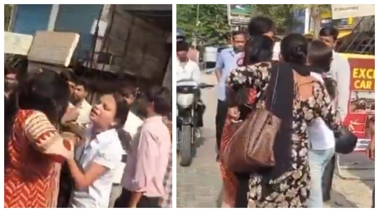 ஹோட்டல் ரூம் போட்ட மனைவி.. கள்ளக்காதலனுடன் அந்தக் கோலத்தில் கண்ட கணவன்… நடு ரோட்டில் வச்சு செய்த மாமியார் நாத்தனார்… வைரலாகும் வீடியோ…!!