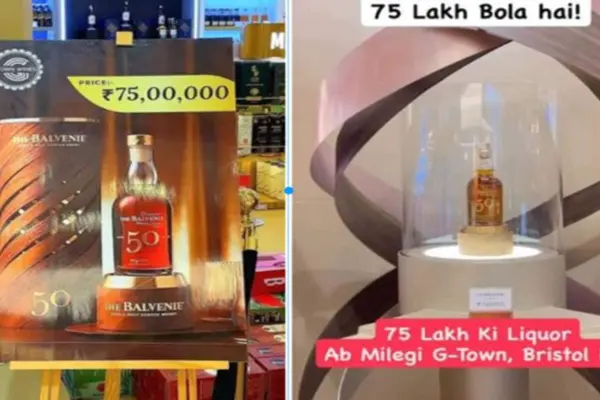 “அடேங்கப்பா!..  75 லட்சத்துக்கு விஸ்கியா? இந்தியாவுல இங்கதான் இருக்காம்!”.. மதுப்பிரியர்களை நடுங்க வைத்த பிரம்மாண்ட விலை.. வைரலாகும் ஷாக் வீடியோ..!!