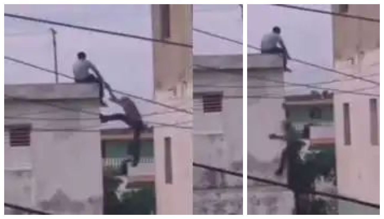 இன்று எமதர்மராஜா லீவு போல..! அதான் தப்பிச்சிட்டான்… சினிமாவை பார்த்துவிட்டு மாடிமேல் தாவிய ரீல்ஸ் ஹீரோக்கள்… ஒரு லட்சம் பேர் பார்த்த பால்கனி வீடியோ..!!
