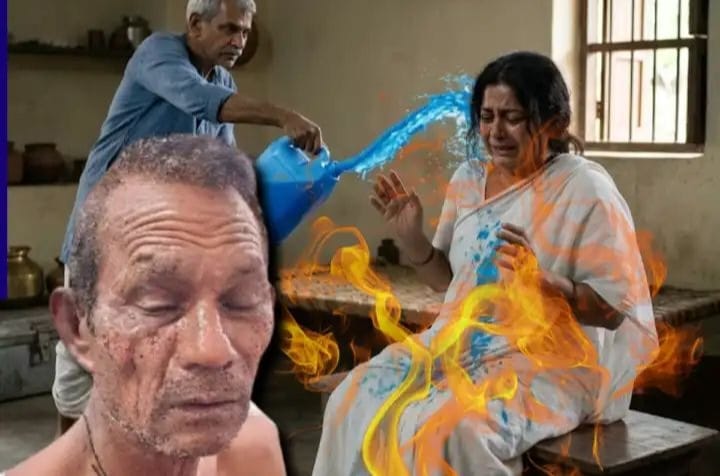 ரூ.5000 கடனுக்காக படுக்கைக்கு அழைத்த பக்கத்து வீட்டுக்காரன்…! “டீ குடிக்க கூப்பிட்டு பெட்ரோல் ஊற்றி உயிரோடு எரித்த கொடூரம்”… தாய் தந்தையை இழந்து அனாதையான குழந்தைகள்..!