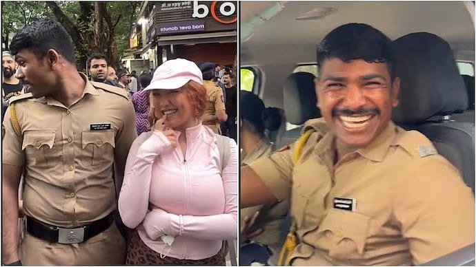 அட இது நானா…? ஒரே நாளில் தேசிய அளவில் ட்ரெண்டான போலீஸ்காரர்… அந்த வீடியோவை பார்த்ததும் வெட்கத்தை பார்க்கணுமே…? ஜென்-ஸி கலக்குறாங்கப்பா.. ட்ரெண்டிங் வீடியோ.!