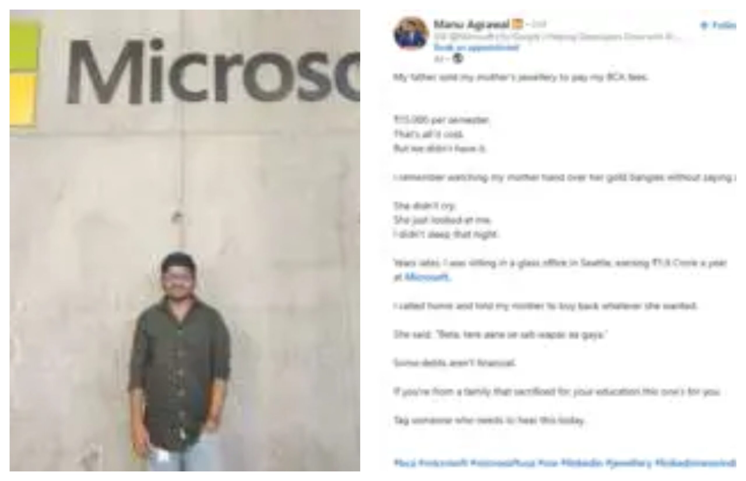 “ஆண்டுக்கு 1.9 கோடி சம்பளம்.. ஆனா என் அம்மாவுக்கு!”.. தாயின் ‘அந்த’ ஒரு வார்த்தை..மைக்ரோசாஃப்ட் இன்ஜினியர் போட்ட உருக்கமான போஸ்ட்..!!