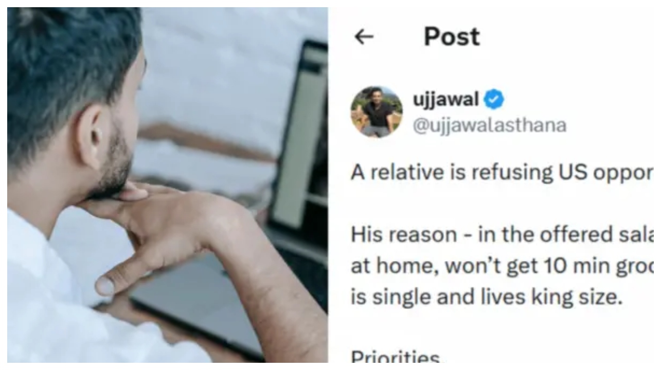 “எல்லாரும் அமெரிக்கா போக துடிக்கிறாங்க”.. ஆனா இவர் ‘இந்த’ ஒரு காரணத்துக்காக வேணாம்னு சொல்லிட்டாரே.. வைரலாகும் இளைஞரின் முடிவு..!!!