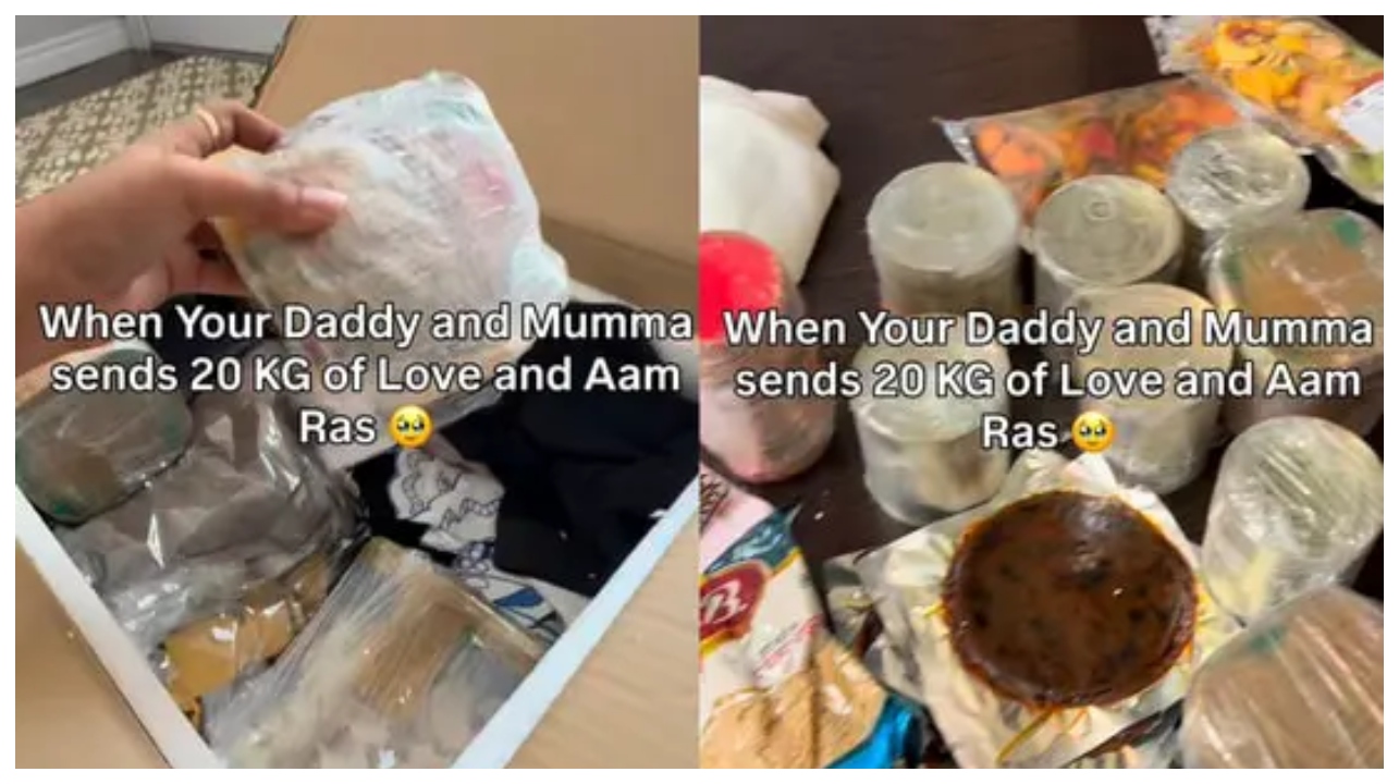“அம்மா கை சமையல் வாசனை!”.. வெளிநாட்டு வாழ்க்கையின் வலியைப் போக்கிய 20 கிலோ பார்சல்.. நெட்டிசன்களை அழவைத்த வீடியோ..!!!