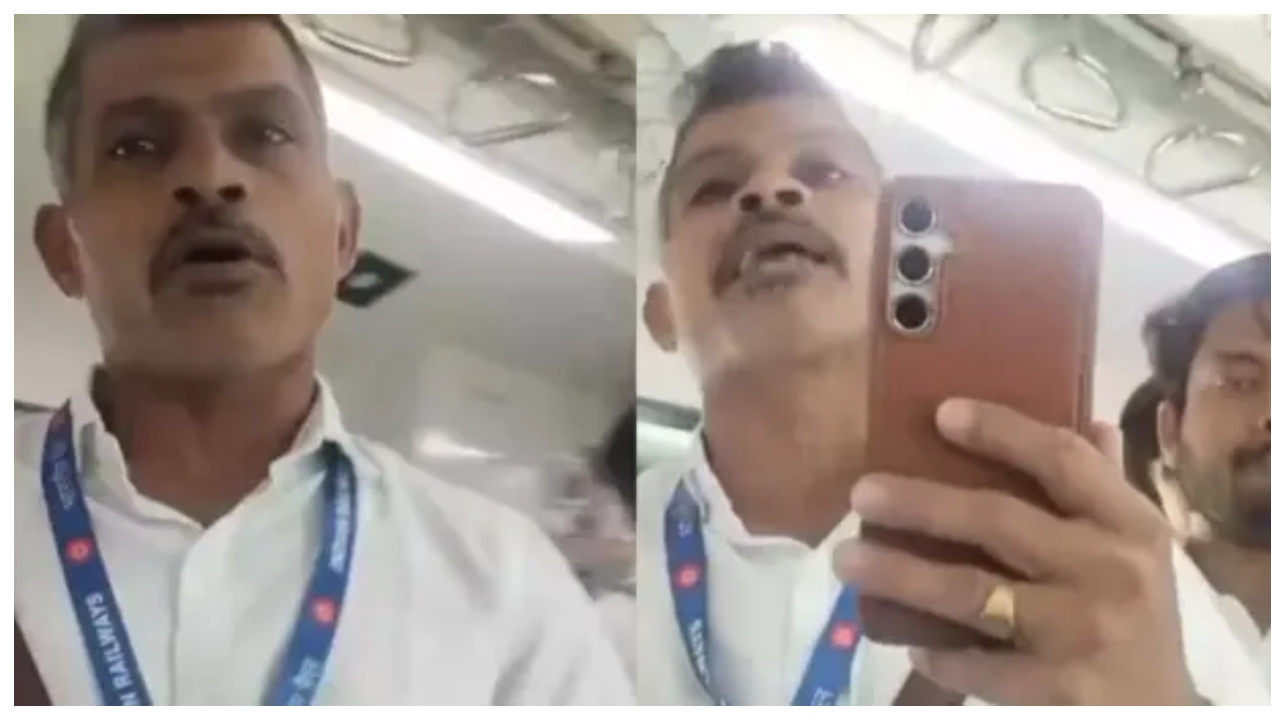 டிக்கெட் கேட்ட இடத்தில் மொழிப் பிரச்சனை.. மொபைலை எடுத்து TC செய்த காரியம்.. போலீஸ் நிலையத்தில் முடிந்த ரயில் சண்டை!.. சோசியல் மீடியாவை உலுக்கும் வைரல் வீடியோ..!!!