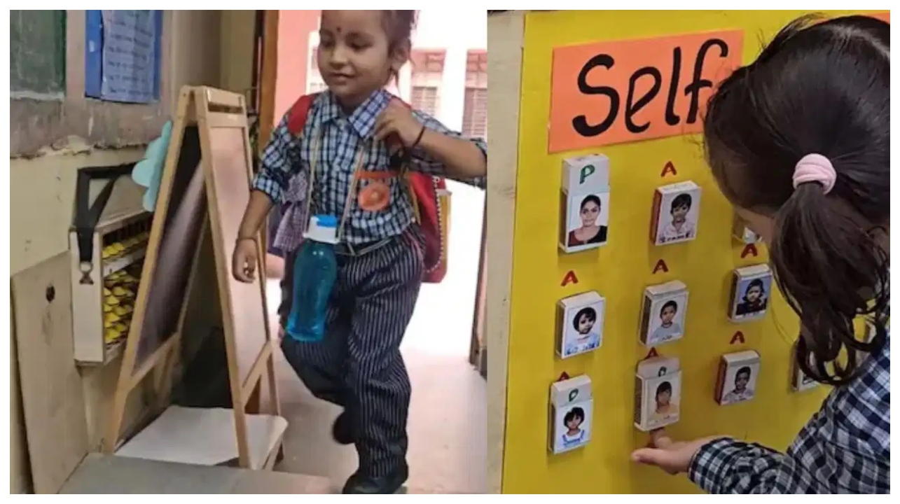 “அட்டென்டன்ஸ் எடுக்கிறதுல கூட இப்படியொரு மேஜிக்கா?” கிரியேட்டிவான யோசனையால் அசத்திய ஆசிரியர்… எகிறும் லைக்ஸ்கள்…!