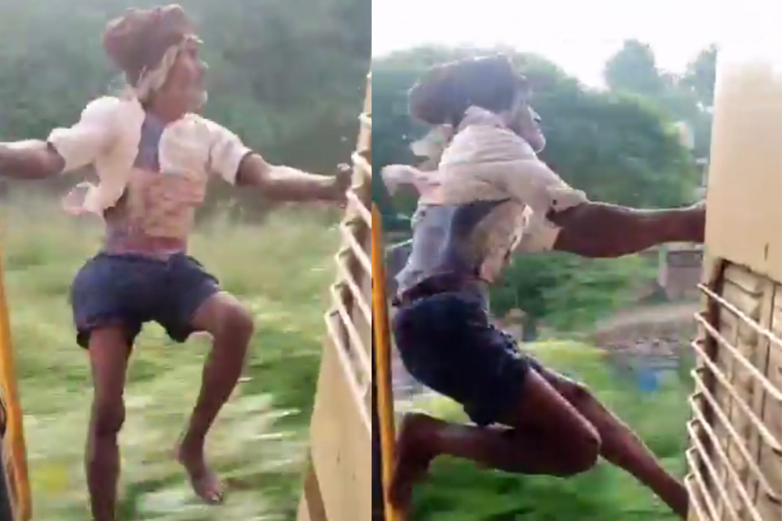 “வயசான காலத்துல என்ன தாத்தா இந்த அட்டூழியம்?”.. ஓடும் ரயிலில் மரண பயத்தைக் காட்டிய முதியவர்…. நெட்டிசன்கள் ஷாக்….!!