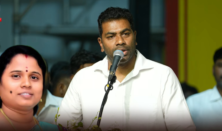 “மரகதம் குமரவேலுக்குப் பெயர் வச்சதே நம்ம புரட்சித் தலைவர் எம்ஜிஆர்தான்.. அதனால்தான் அதிமுக துரோகம் பண்ணப்ப தைரியமா பதவியை தூக்கி எறிஞ்சாங்க!”  மேடையில் ஆதவ் அர்ஜுனா ஆக்ரோஷ பேச்சு..!!