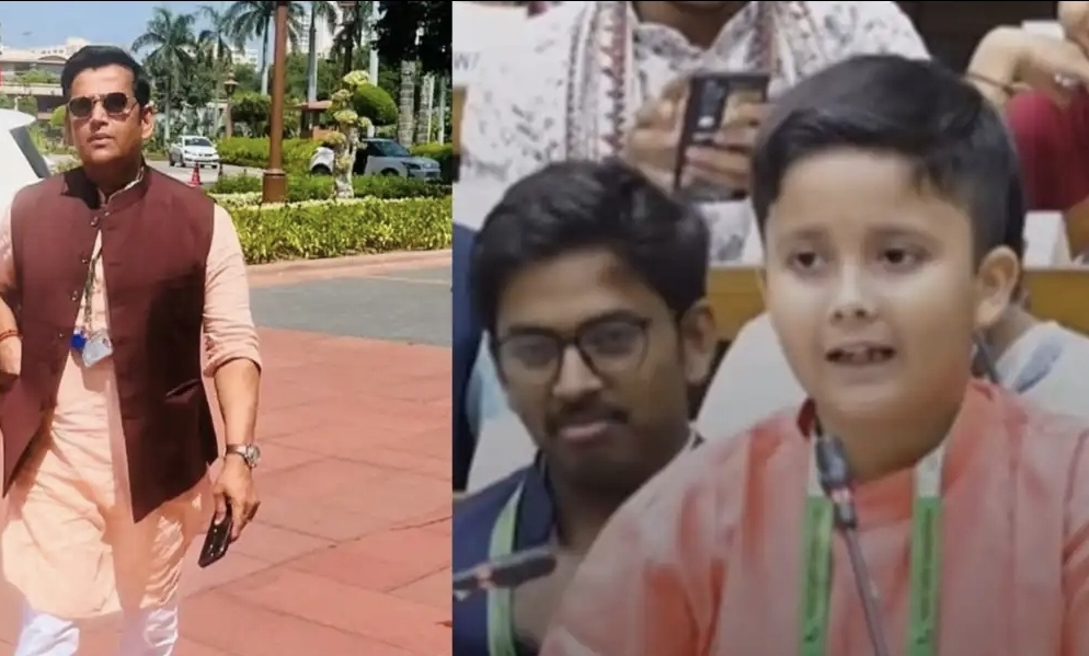 “சிரிச்சு சிரிச்சு வயிறு புண்ணாகிரும்” – யூத் பார்லிமென்ட்டில் ரவி கிஷன் ஸ்டைலில் கலக்கிய சிறுவன்…. வைரலாகும் வீடியோ கிளிப்….!!