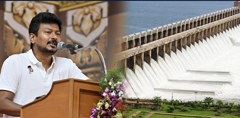 தண்ணீர் தர முடியாது என மறுத்த கர்நாடகா…. முதல்வர் விஜய் மௌனம் காப்பது ஏன்….? உதயநிதி எழுப்பியுள்ள காரசார கேள்வி….!!