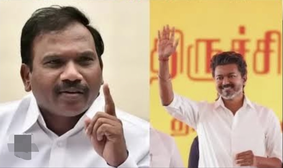 “முதல்வர் விஜய் குறித்து அவதூறு” ஆ.ராசா பேச்சால் கொதித்தெழுந்த தவெக தொண்டர்கள்…. எஸ்பி அலுவலகத்தில் பறந்த அதிரடிப் புகார்….!!