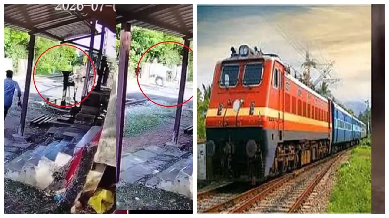 தன் உயிரையும் பொருட்படுத்தல.. தண்டவாளத்தில் தலையை விட்ட நபர்… பக்கத்தில் வந்த ரயில்.. ஒரு நொடி கூட யோசிக்காமல் சட்டுனு குதித்து உயிரை காத்த கேட் கீப்பர்..!