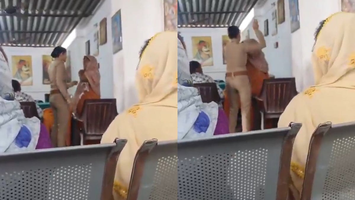 விடிஞ்சிட்டாலே போதும்..! உடனே கிளம்பி வந்துருவ… உன் கதையை கேட்டு கேட்டு நான் வெறுத்து போயிட்டேன்… போலீஸ் ஸ்டேஷனிலையே பெண்ணை புரட்டி எடுத்த சப்-இன்ஸ்பெக்டர்… அதிர்ச்சி வீடியோ..!