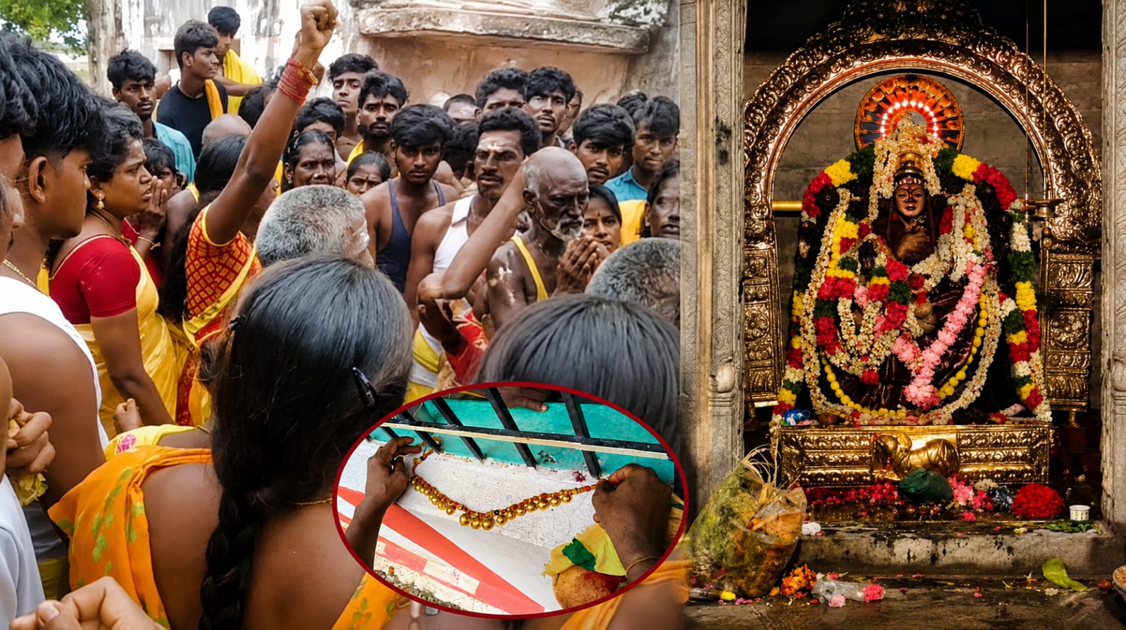 தீமிதி விழாவுல செம சீன்…! திருடனுக்கே ஷாக் கொடுத்த பூசாரி மனைவி … சாமியாடியதால் தூக்குன இடத்துலேயே சிக்கிய 10 சவரன்…!