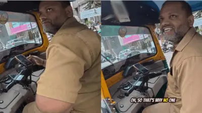 “இவ்வளவு பாசமா பேசுறாங்களே…. இவங்ககிட்ட இருந்து நான் நிறைய கத்துக்கணும்….!” பெங்களூரு ஆட்டோ டிரைவரின் அக்கறையான செயலால் உருகிய அமெரிக்கப் பயணி…. நெகிழ்ச்சியான வைரல் வீடியோ….!!!