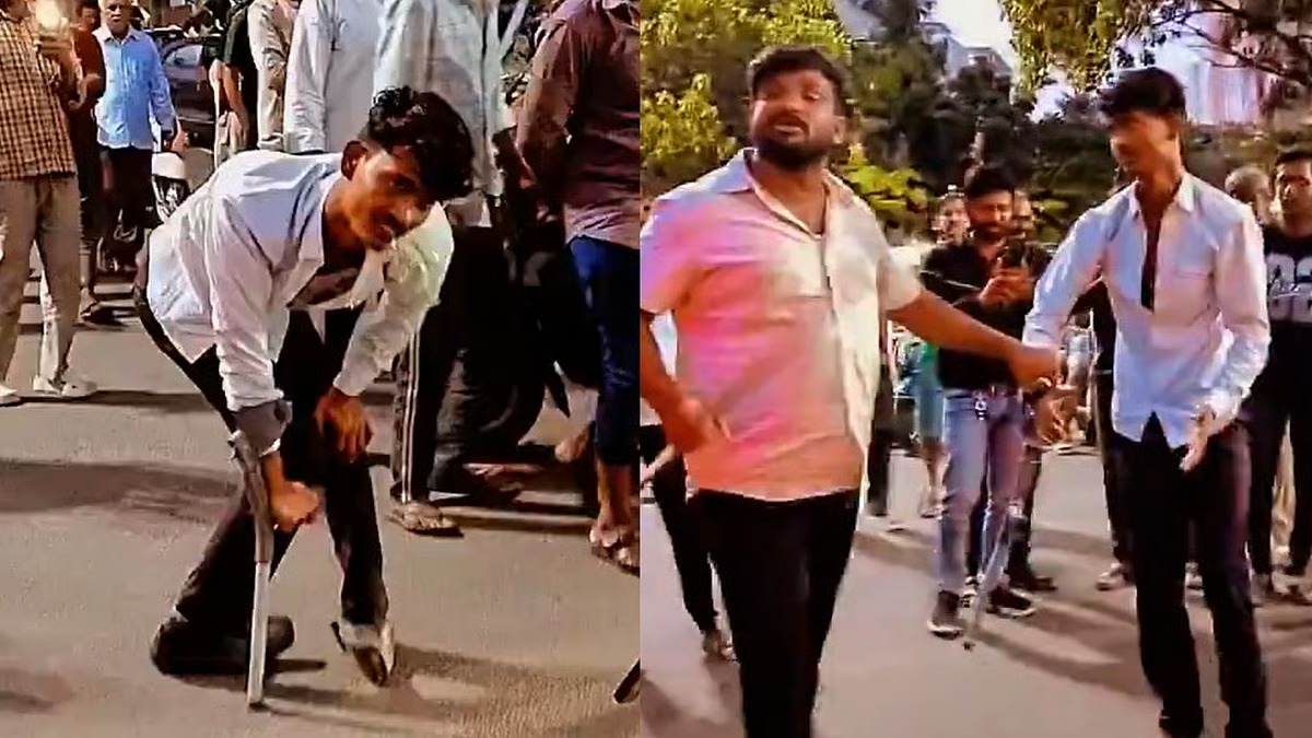 நடக்கவே முடியல.! பார்த்தாலே ரொம்ப பாவமா இருக்கு… நடுரோட்டில் பிச்சை எடுத்த வாலிபர்.. திடீர்னு ரவுண்டு கட்டிய மக்கள்… அடுத்து நடந்த டுவிஸ்ட்.. பயங்கர கேடி போல.. பகீர் வீடியோ..!
