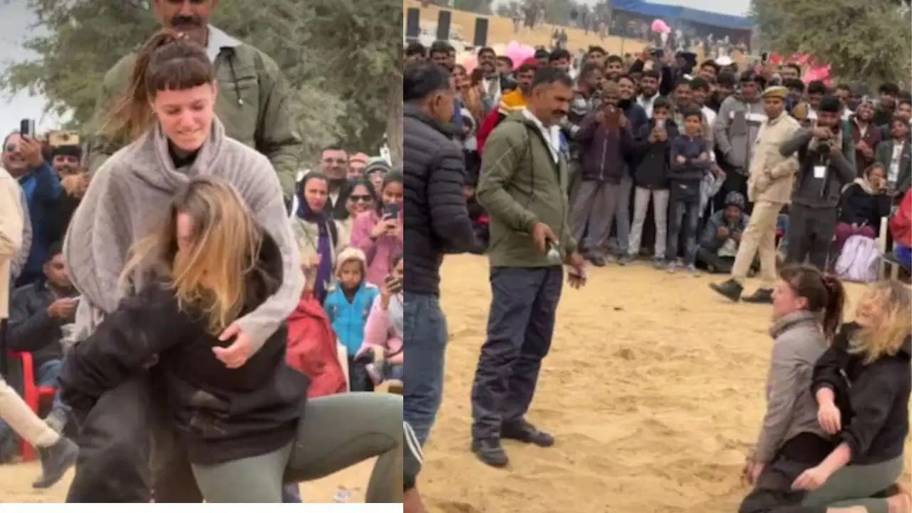 ஜாலியா ஊர் சுத்திட்டு நல்ல சாப்பிட்டு போனா போதுமா..? “நாங்களும் இனி களத்தில் இறங்குவோம்”.. இந்திய மல்யுத்த போட்டியில் ஆர்வத்துடன் விளையாடிய வெளிநாட்டு பெண்கள்.. ட்ரெண்டிங் வீடியோ..!