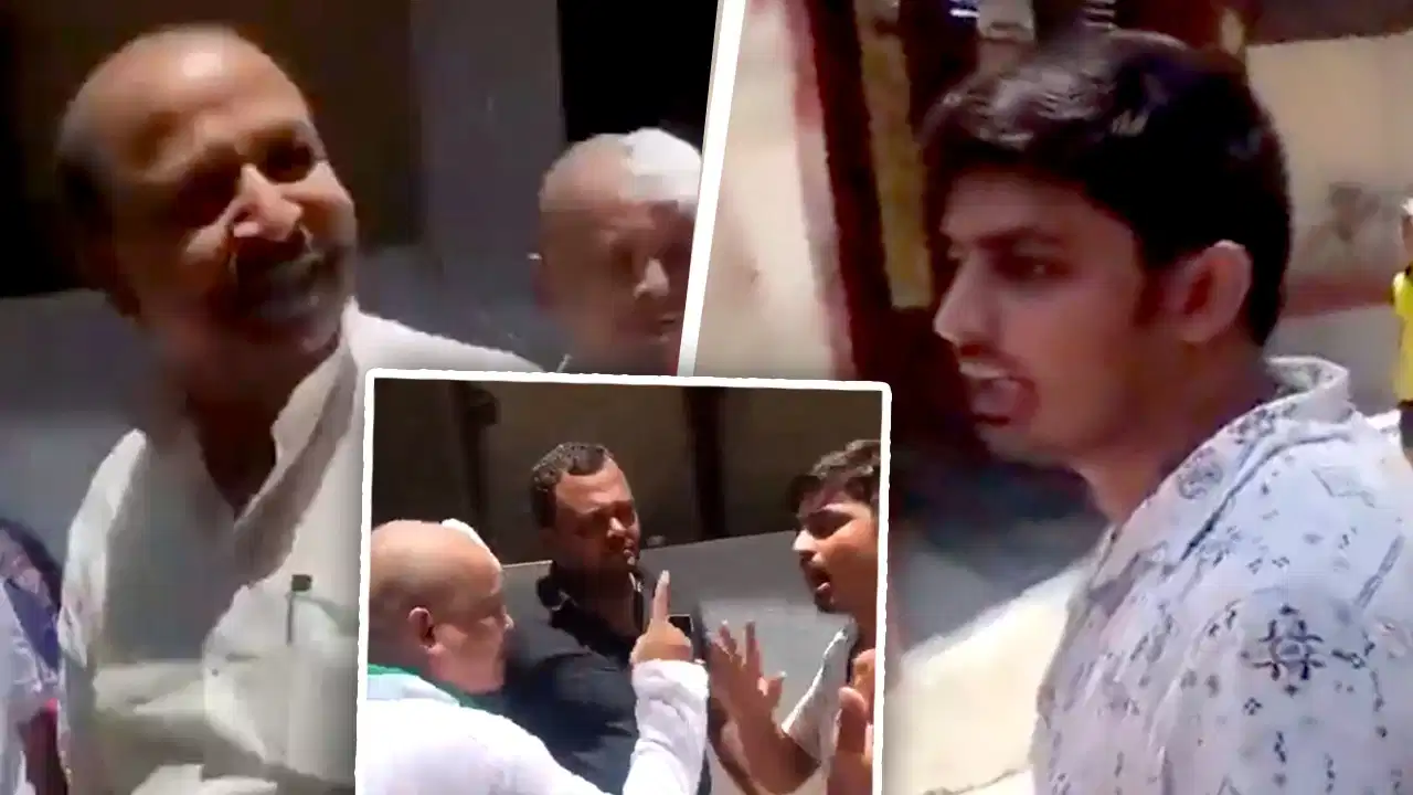 “பழைய வாக்குறுதியை முடிச்சு கொடுங்க அப்புறம் வாங்க!”… நேருக்கு நேர் கேள்வி கேட்ட இளைஞர்… ஆத்திரத்தில் தள்ளிய பாஜக தலைவர்.. ஷாக்கிங் வீடியோ..!!!