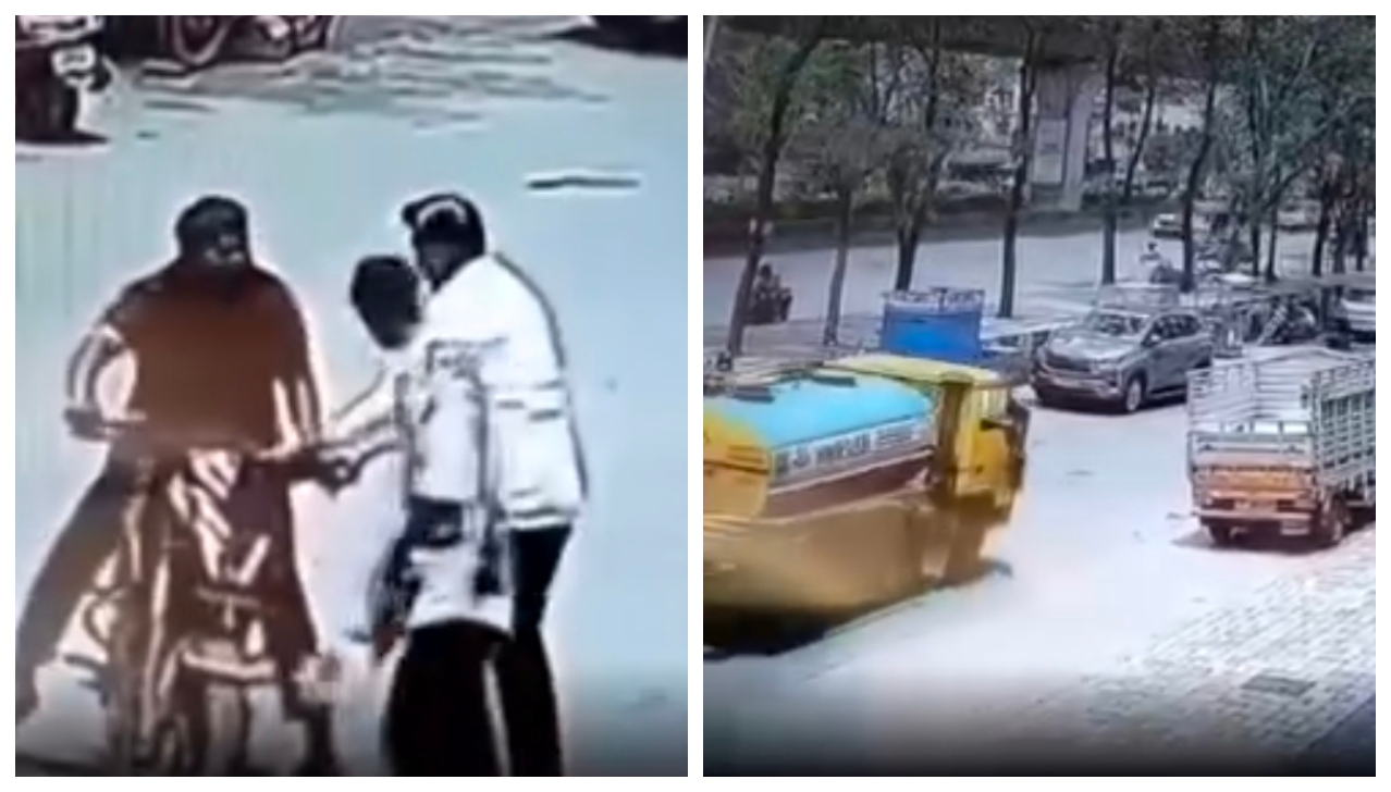 உதவி செய்யப் போனவருக்கு விழுந்த நாமம்! ‘ஸ்லிப்’ ஆவது போல் நடித்து கண்ணிமைக்கும் நேரத்தில் திருடிய கும்பல்: வைரல் வீடியோ!