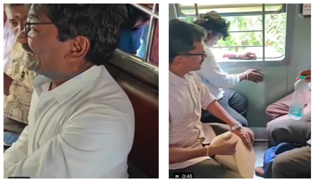 “காதல் வந்திருச்சு…. ரயிலுக்குள் திடீர்னு ஒலிச்ச அந்த லவ் சாங்….!” சீட்ல இருந்து எழுந்து அசத்திய பயணிகள்…. சோஷியல் மீடியாவை அதிரவைத்த கலகலப்பான ட்ரெண்டிங் வீடியோ….!!!