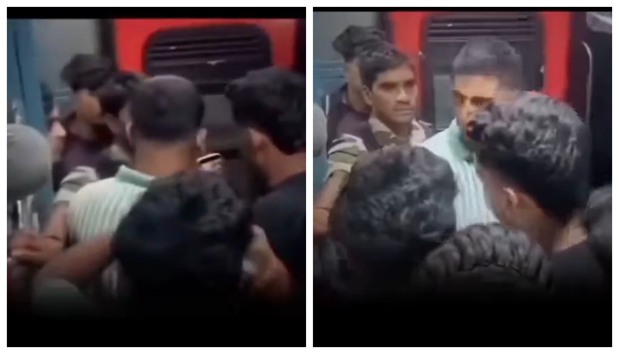 “ரயில் பெட்டியில் பாதுகாப்பு வீரருக்கு அடி-உதை..!தேசத்திற்காக உழைப்பவர்களுக்கே இந்த நிலையா?” சீட்டுக்காக நடந்த மோதலின் பதற வைக்கும் வீடியோ..!!”