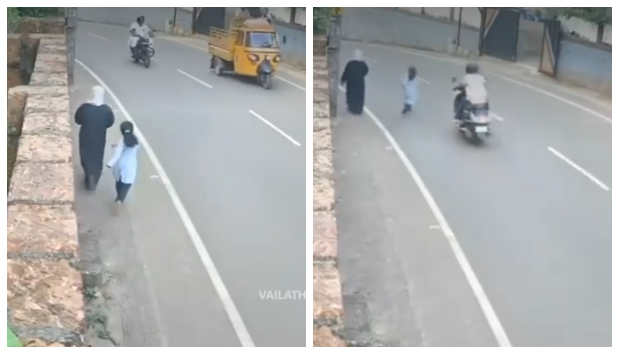 “அட என்ன கொடுமை இது.. அம்மா பக்கத்துல இருக்கும்போதே இப்படியா?!”சாலையோரப் பாதையில் ஆடிக்கொண்டே சென்ற குழந்தைக்கு நேர்ந்த விபரீதம்.. நெஞ்சை பதறவைக்கும் காட்சிகள்..!!”