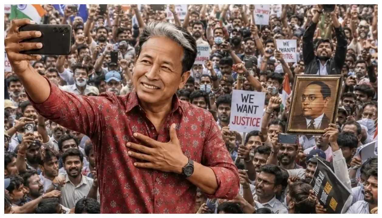 “உண்மையான ஜனநாயக நாயகன் சோனம் வாங்சுக்!” – மக்களின் குரலுக்காக நிமிர்ந்து நிற்கும் போராளிக்குத் திரளும் ஆதரவு..!!”