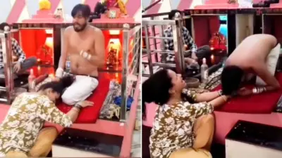 “என்னது… முத்தம் கொடுத்தா எல்லா பிரச்சனையும் தீர்ந்துடுமா…. என்ன கொடுமை இது….?” பெண்களை ஏமாற்றி அசிங்கமாக முத்தமிட்ட போலி பாபாவின் வைரல் வீடியோ….!!!