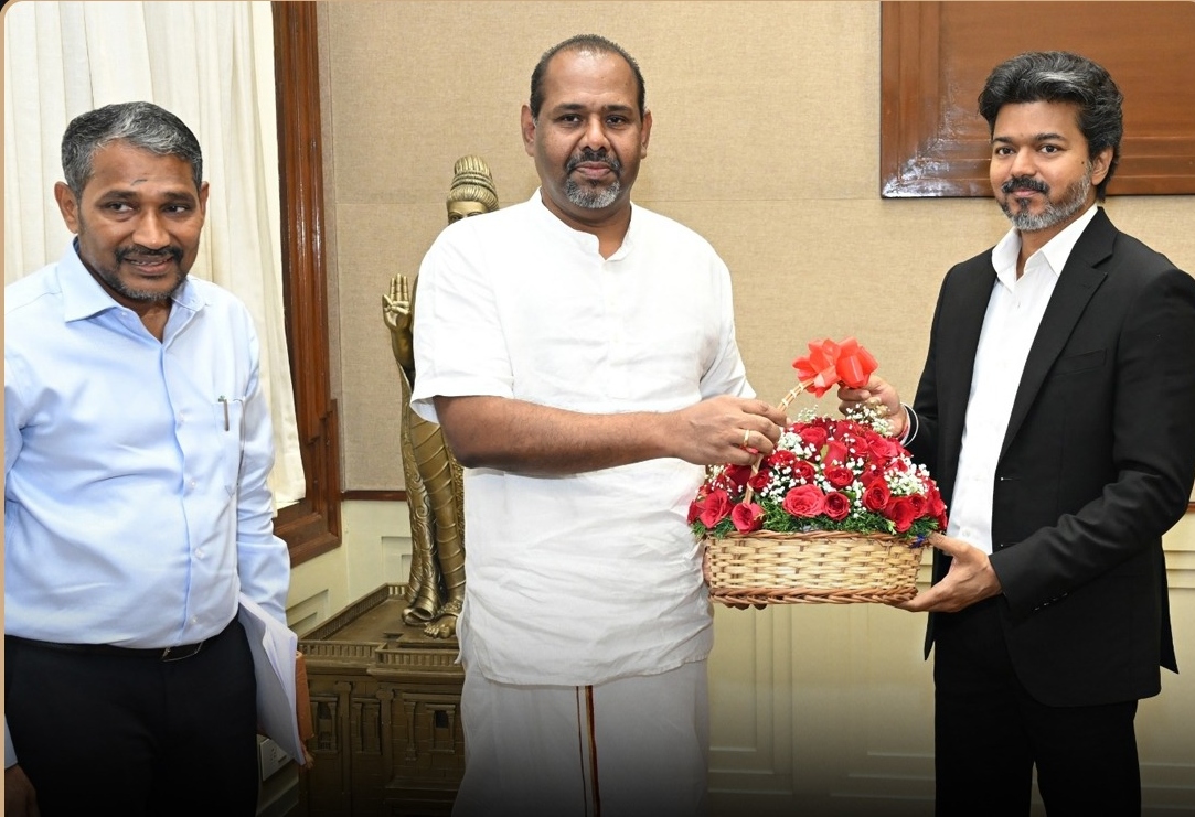 “தலைமைச் செயலகத்தில் மெகா சந்திப்பு!”.. தமிழ்நாடு முதலமைச்சர் விஜய்யை நேரில் சந்தித்துப் பேசிய இலங்கை எம்பி… புதிய அத்தியாயத்தின் தொடக்கமா?