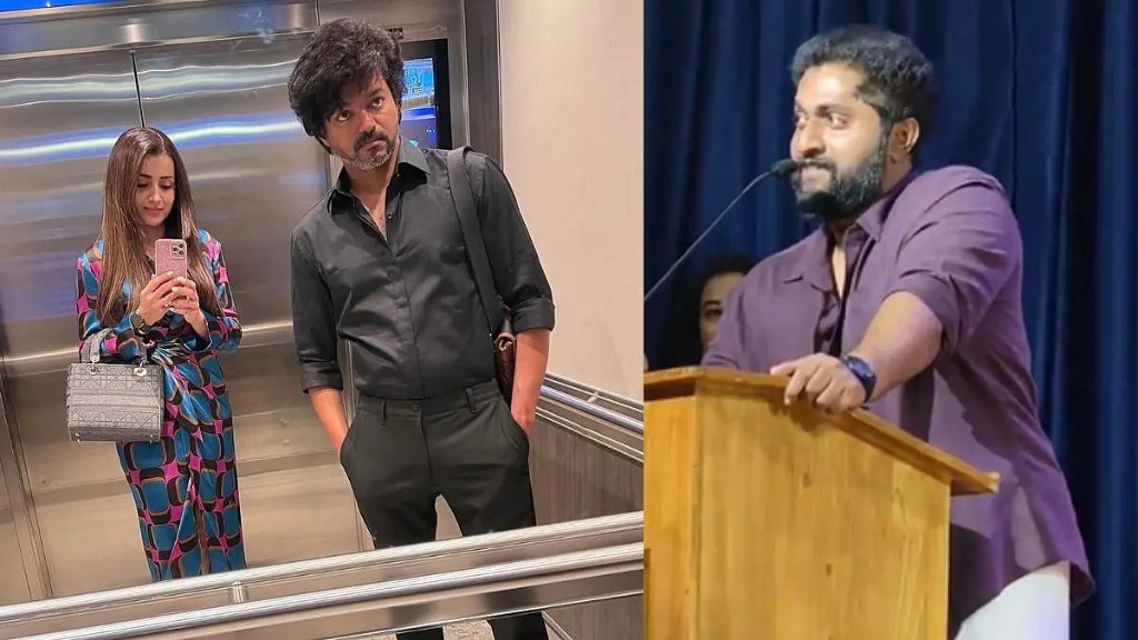 நான் விஜய் மாதிரி சிஎம் ஆகணும்…! அப்ப த்ரிஷா மாதிரி அதே பட்டு புடவை கட்டிட்டு முன்வரிசையில் உட்கார்ந்து எனக்காக அழுவீங்களா..? மேடையிலேயே கேட்ட பிரபல நடிகர்.. நடிகை சொன்ன பதில்.. வீடியோ வைரல்..!